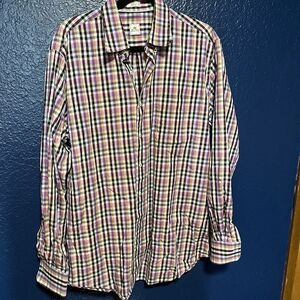 Peter Millar Men's Dress Shirt, size Large